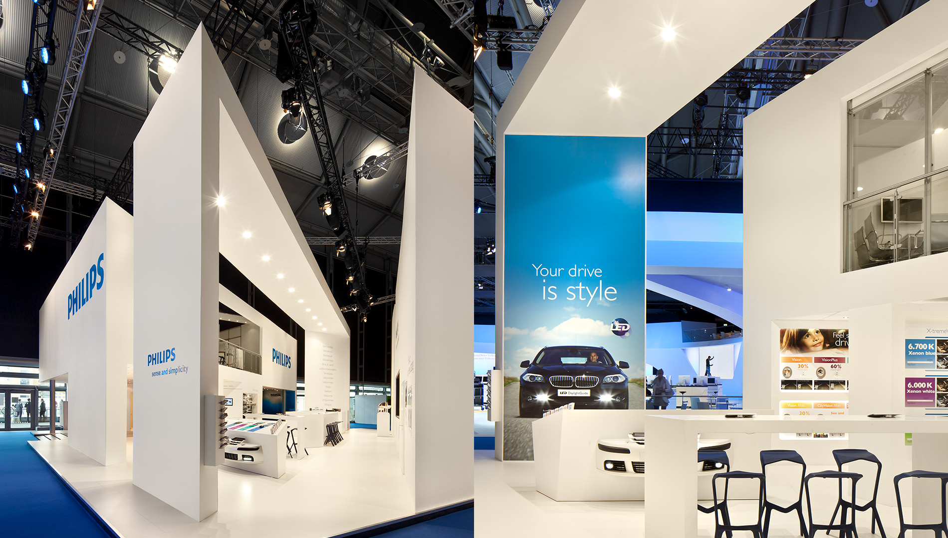 Messe Design Live Kommunikation Frankfurt Philips Automotive Lighting Messestand Going Places EventLabs