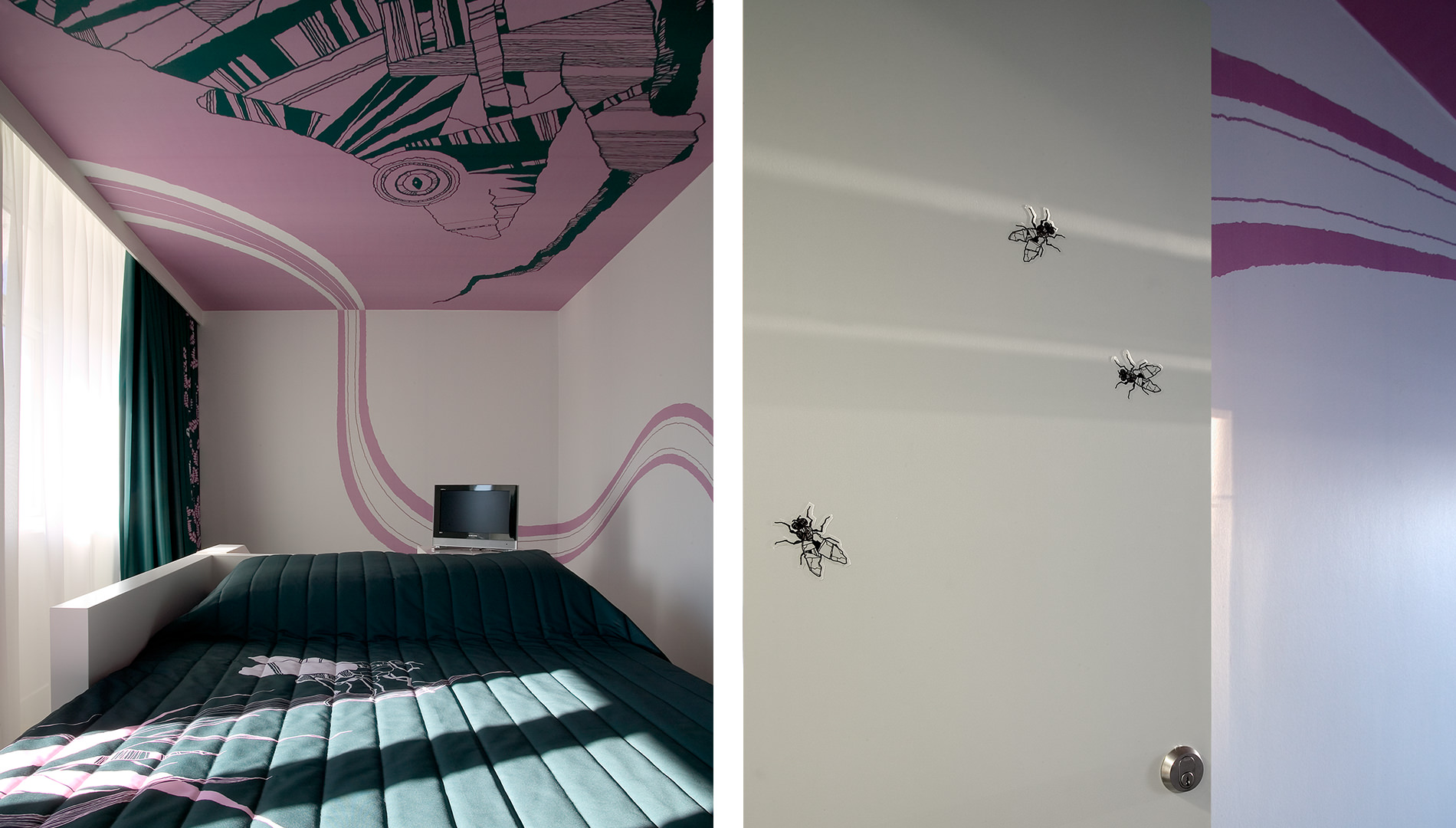 Messe Design Live Kommunikation Kopenhagen Hotel Fox Hotelzimmer Bett Going Places EventLabs