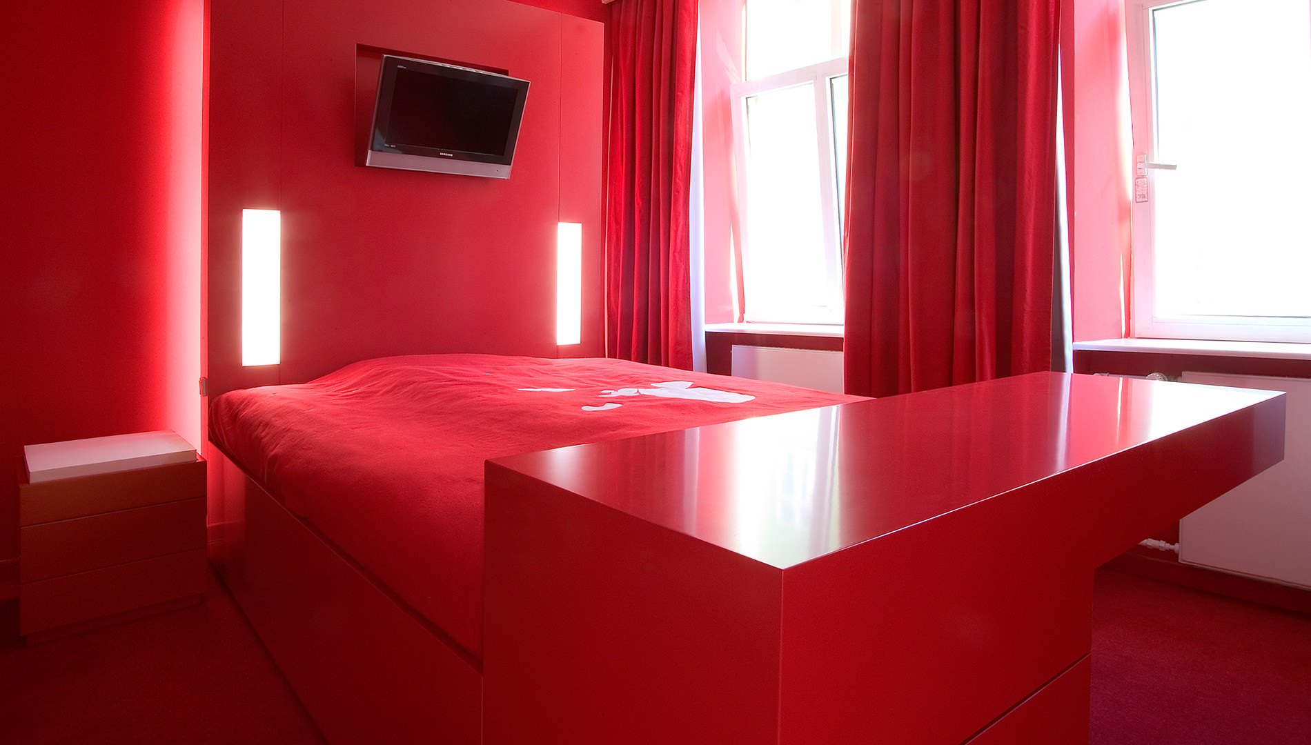 Messe Design Live Kommunikation Kopenhagen Hotel Fox Hotelzimmer Bett Going Places EventLabs