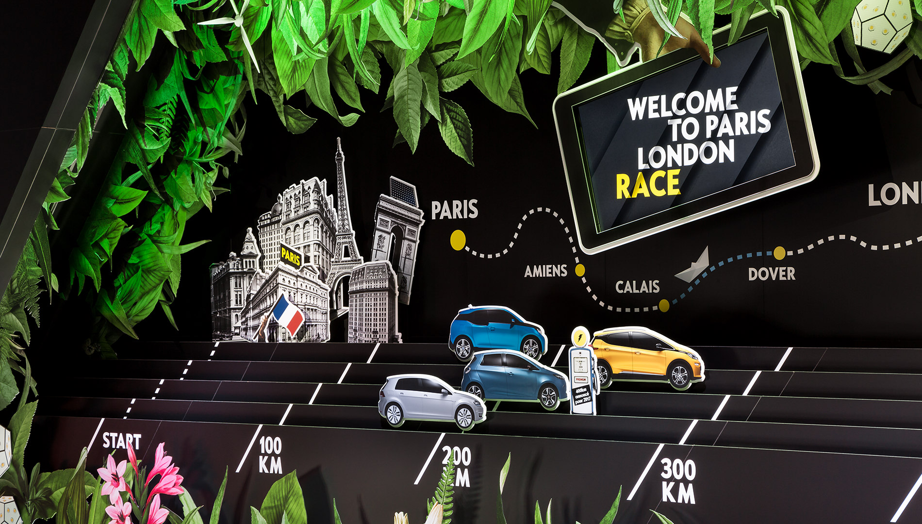 Messe Design Live Kommunikation Paris Motorshow Auto Opel Bühnenbild Going Places EventLabs
